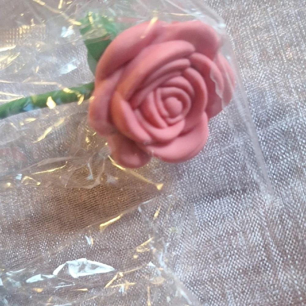 Set Of Rose Silicone Straw Topper - Straw Cover - Fits 10mm And Stanley